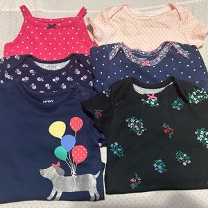 Carter's Multicolor Baby Bodysuits Set